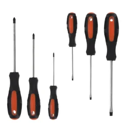 Schraubenzieher Set 6-teilig schwarz/orange