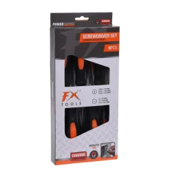 Schraubenzieher Set 6-teilig schwarz/orange