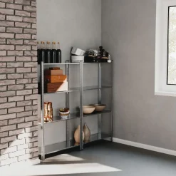 Schraubregal Metall 75 x 30 x 137 cm