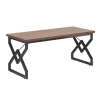 Schreibtisch ADRIAN 160 x 70 x 75 cm braun/schwarz