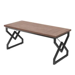 Schreibtisch ADRIAN 160 x 70 x 75 cm braun/schwarz