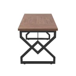 Schreibtisch ADRIAN 160 x 70 x 75 cm braun/schwarz