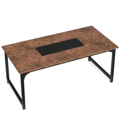 Schreibtisch ALLEN 180 x 90 x 75 cm braun/schwarz