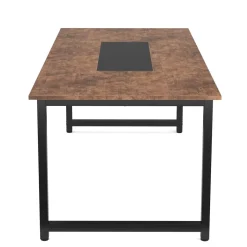 Schreibtisch ALLEN 180 x 90 x 75 cm braun/schwarz