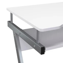 Schreibtisch ALVARO auf Rollen 60 x 48 x 73 cm weiss