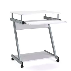 Schreibtisch ALVARO auf Rollen 60 x 48 x 73 cm weiss