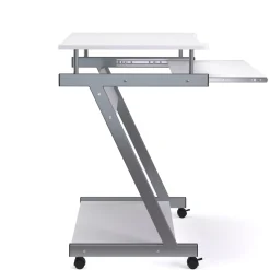 Schreibtisch ALVARO auf Rollen 60 x 48 x 73 cm weiss