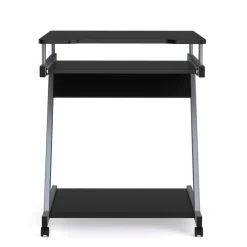 Schreibtisch ALVARO auf Rollen 60 x 48 x 73 cm schwarz