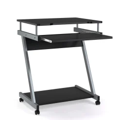 Schreibtisch ALVARO auf Rollen 60 x 48 x 73 cm schwarz