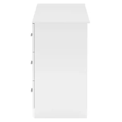 Schreibtisch ANTARES mit Stauraum 136 x 45 x 77 cm weiss