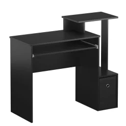 Schreibtisch ARDEN mit Stauraum 99 x 40 x 87 cm schwarz