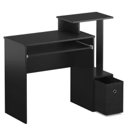 Schreibtisch ARDEN mit Stauraum 99 x 40 x 87 cm schwarz