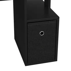Schreibtisch ARDEN mit Stauraum 99 x 40 x 87 cm schwarz