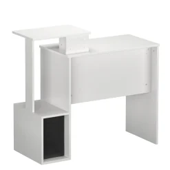 Schreibtisch ARDEN mit Stauraum 99 x 40 x 87 cm weiss