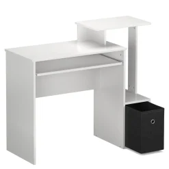Schreibtisch ARDEN mit Stauraum 99 x 40 x 87 cm weiss