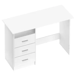 Schreibtisch CANOPUS mit Stauraum 120 x 48 x 77 cm weiss
