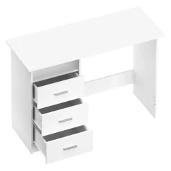 Schreibtisch CANOPUS mit Stauraum 120 x 48 x 77 cm weiss
