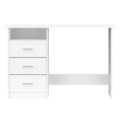 Schreibtisch CANOPUS mit Stauraum 120 x 48 x 77 cm weiss