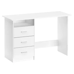 Schreibtisch CANOPUS mit Stauraum 120 x 48 x 77 cm weiss