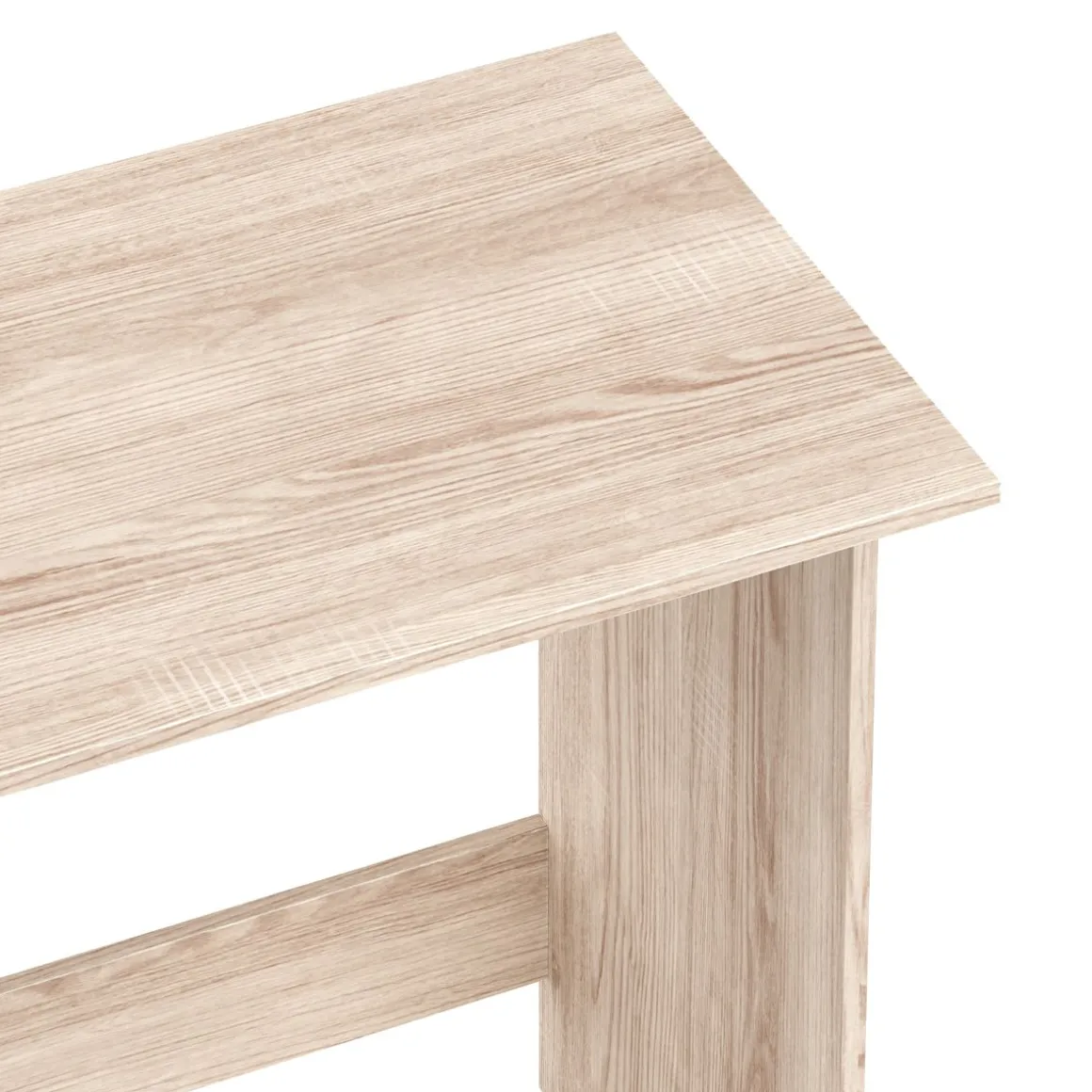 Schreibtisch CANOPUS mit Stauraum 120 x 48 x 77 cm hellbraun/weiss