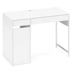 Schreibtisch EMIL mit Stauraum 105 x 50 x 75 cm weiss