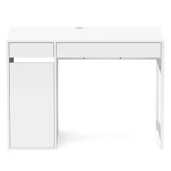 Schreibtisch EMIL mit Stauraum 105 x 50 x 75 cm weiss
