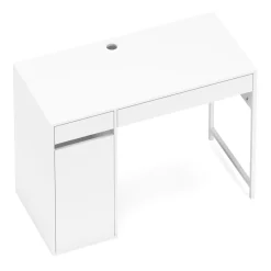 Schreibtisch EMIL mit Stauraum 105 x 50 x 75 cm weiss