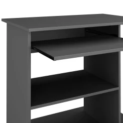 Schreibtisch EVAT auf Rollen mit Regal 80 x 50 x 75 cm anthrazit