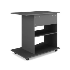 Schreibtisch EVAT auf Rollen mit Regal 80 x 50 x 75 cm anthrazit