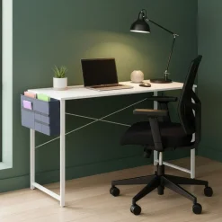 Schreibtisch FENIX mit Organizer 120 x 50 x 74 cm weiss