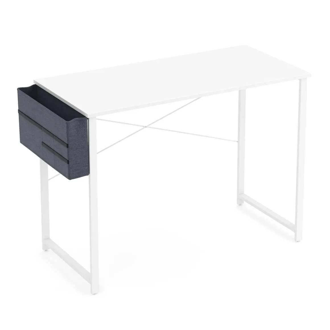Schreibtisch FENIX mit Organizer 100 x 48 x 74 cm weiss
