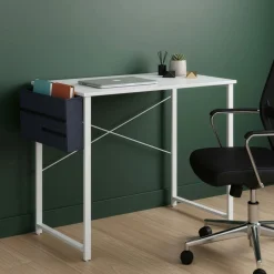 Schreibtisch FENIX mit Organizer 80 x 50 x 74 cm weiss