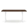 Schreibtisch FRIEDRICH 160 x 80 x 75 cm braun/weiss