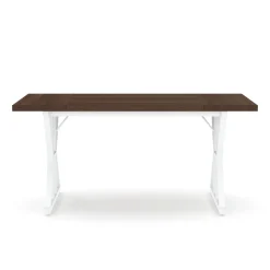 Schreibtisch FRIEDRICH 160 x 80 x 75 cm braun/weiss
