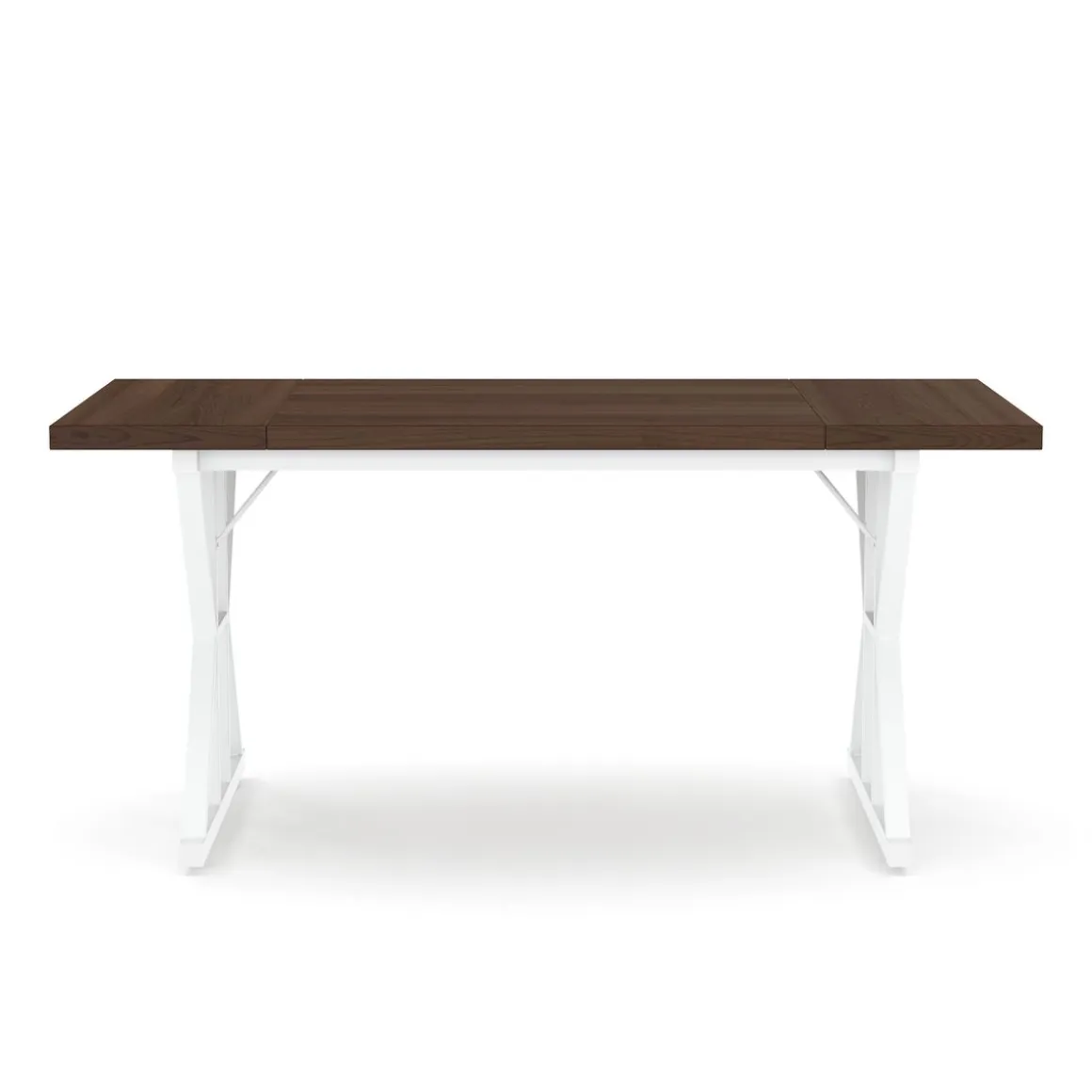 Schreibtisch FRIEDRICH 160 x 80 x 75 cm braun/weiss