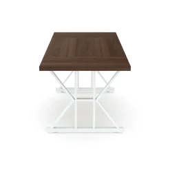Schreibtisch FRIEDRICH 160 x 80 x 75 cm braun/weiss