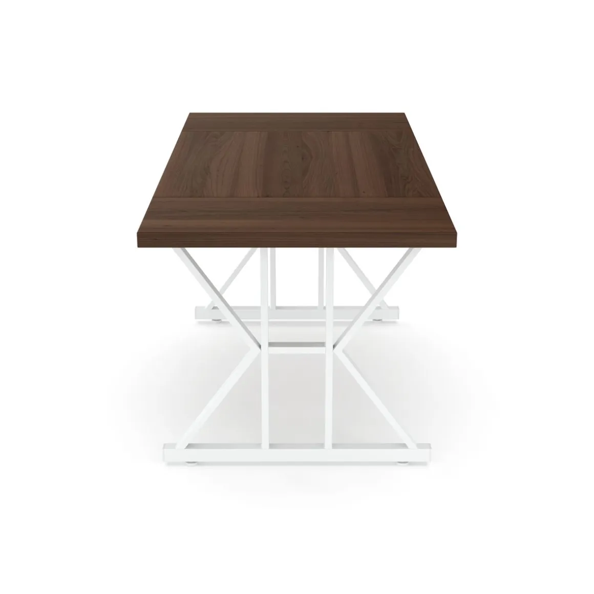 Schreibtisch FRIEDRICH 160 x 80 x 75 cm braun/weiss