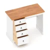 Schreibtisch GAEL 105 x 49 cm weiss/natur