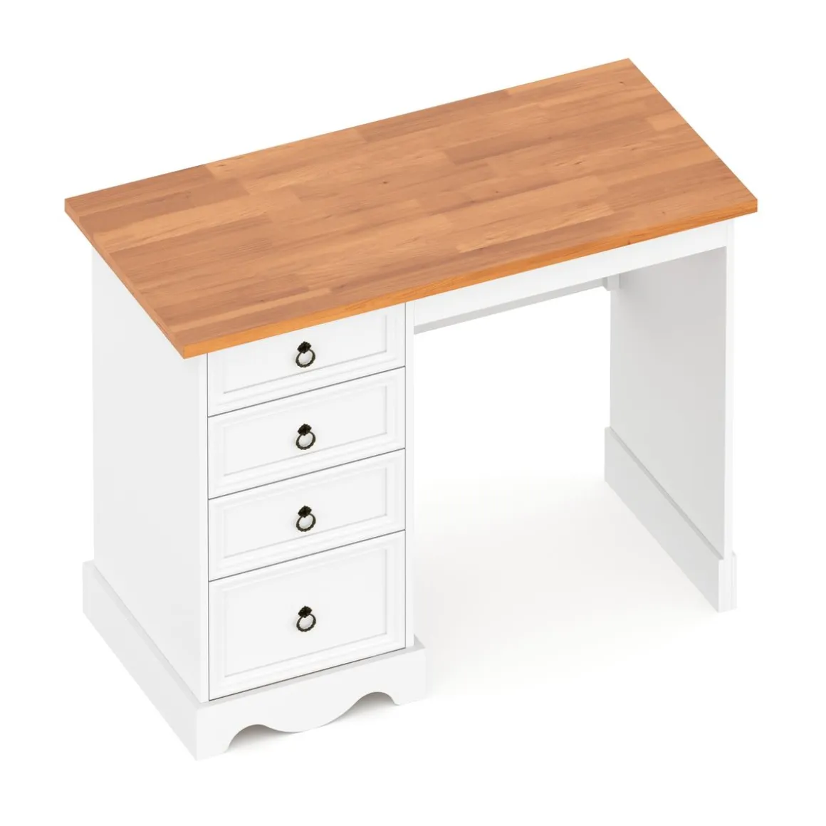 Schreibtisch GAEL 105 x 49 cm weiss/natur
