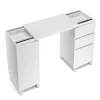 Schreibtisch GREYSON ausziehbar 66 - 121 x 38 x 76 cm weiss