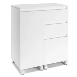 Schreibtisch GREYSON ausziehbar 66 - 121 x 38 x 76 cm weiss