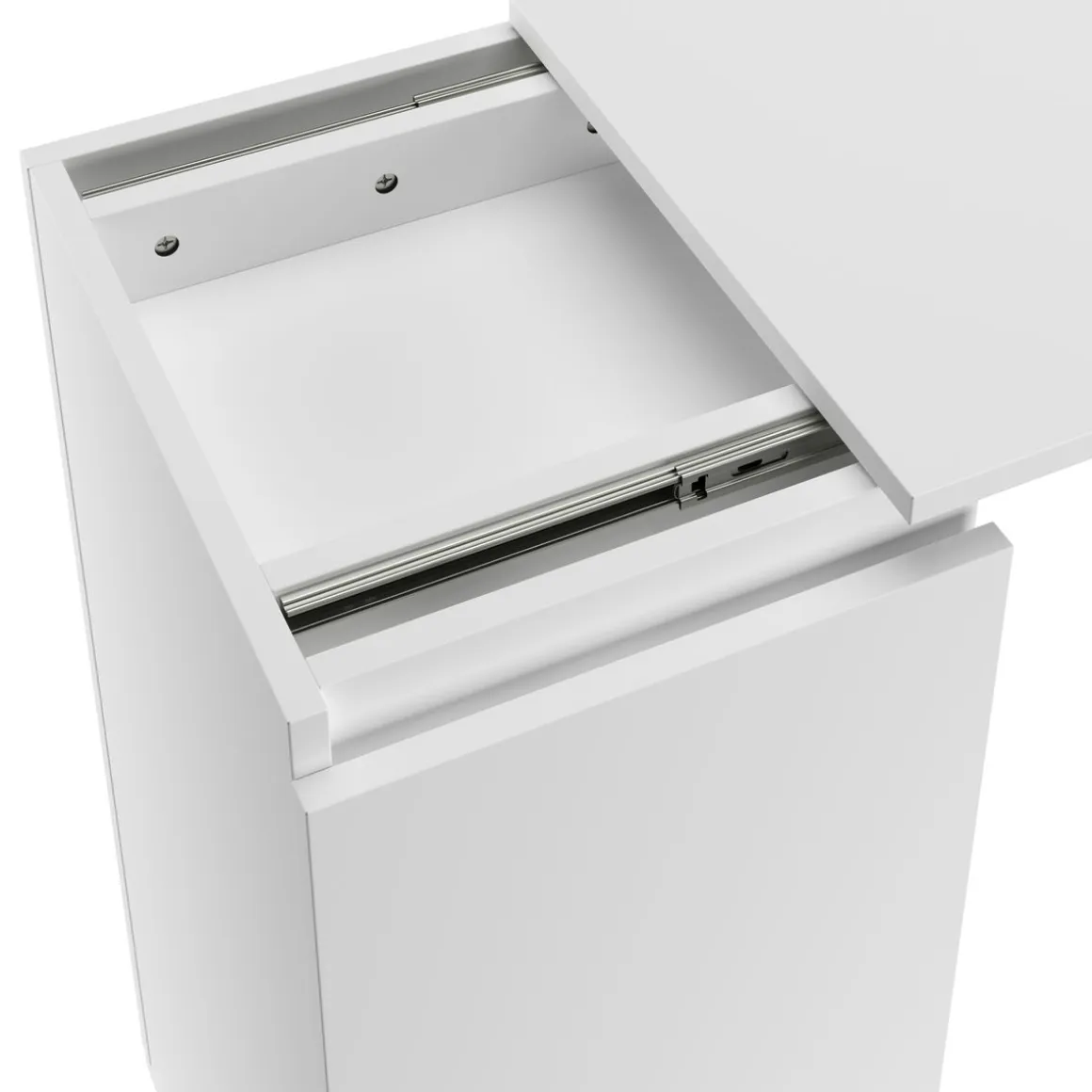 Schreibtisch GREYSON ausziehbar 66 - 121 x 38 x 76 cm weiss