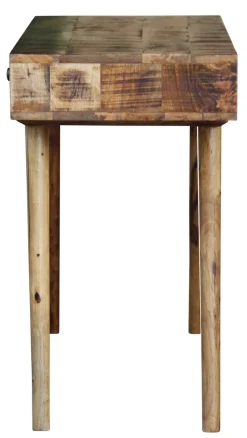 Schreibtisch Holz Vintage KUNIS mit Schubladen 120 x 45 x 76 cm