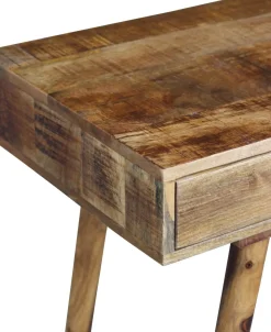 Schreibtisch Holz Vintage KUNIS mit Schubladen 120 x 45 x 76 cm