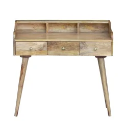 Schreibtisch Holz Vintage LOUISE mit Schubladen 90 x 45 x 86 cm