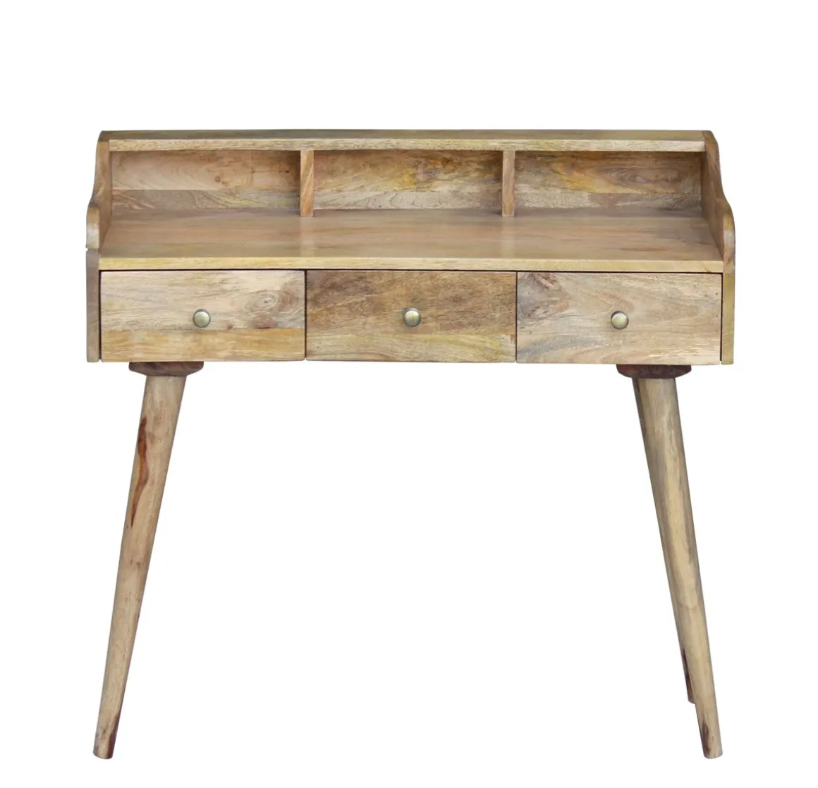 Schreibtisch Holz Vintage LOUISE mit Schubladen 90 x 45 x 86 cm