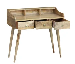 Schreibtisch Holz Vintage LOUISE mit Schubladen 90 x 45 x 86 cm