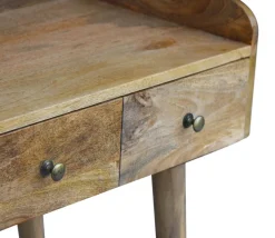 Schreibtisch Holz Vintage LOUISE mit Schubladen 90 x 45 x 86 cm