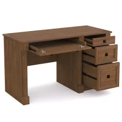 Schreibtisch Holz Vintage VINCENT mit Schubladen 135 x 60 x 76 cm