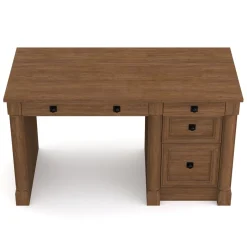 Schreibtisch Holz Vintage VINCENT mit Schubladen 135 x 60 x 76 cm